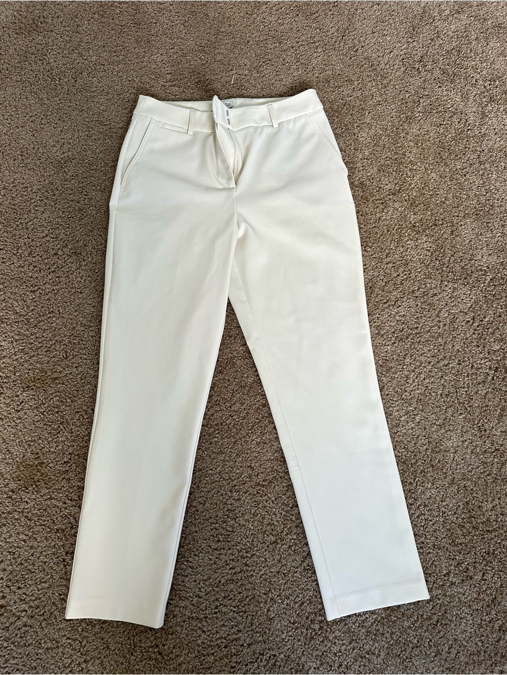 Rachel Zoe Off-White Straight Leg Jeans
